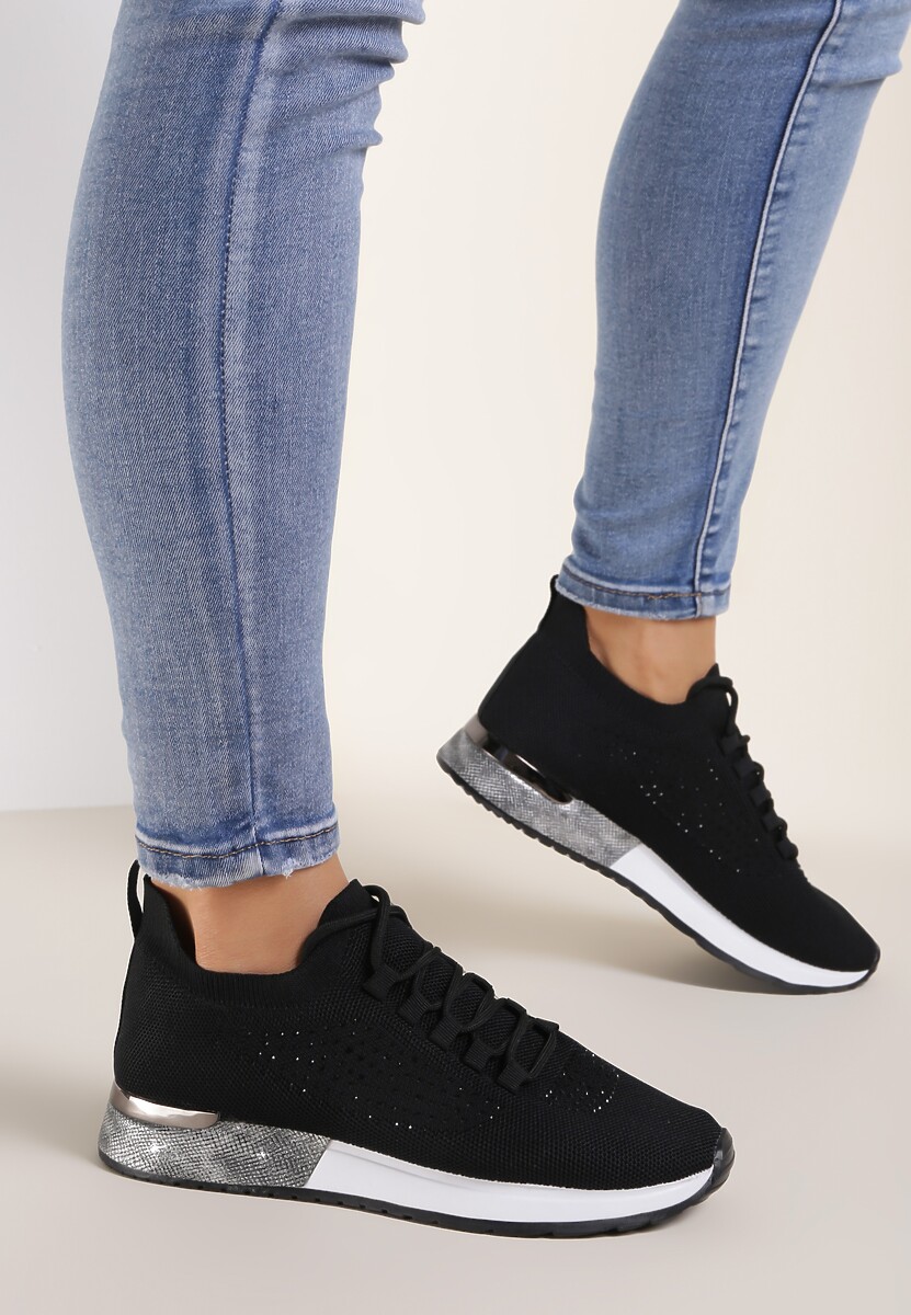 Czarne Buty Sportowe Dorieciane 1