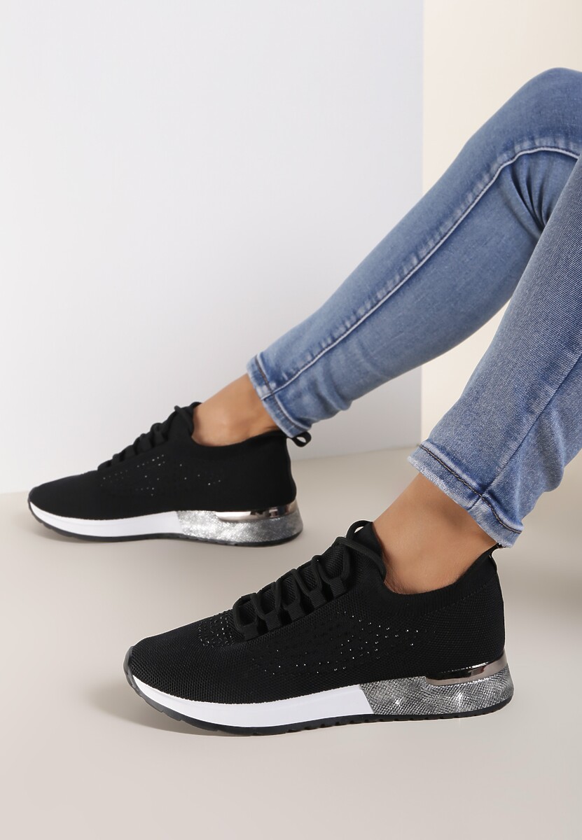 Czarne Buty Sportowe Dorieciane 2