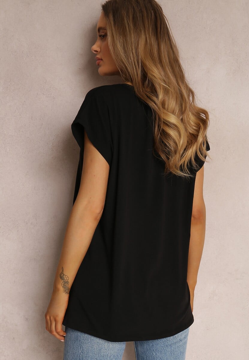 Czarny T-shirt Euniera 3