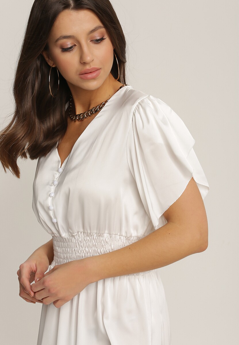 Biała Sukienka Anthenia