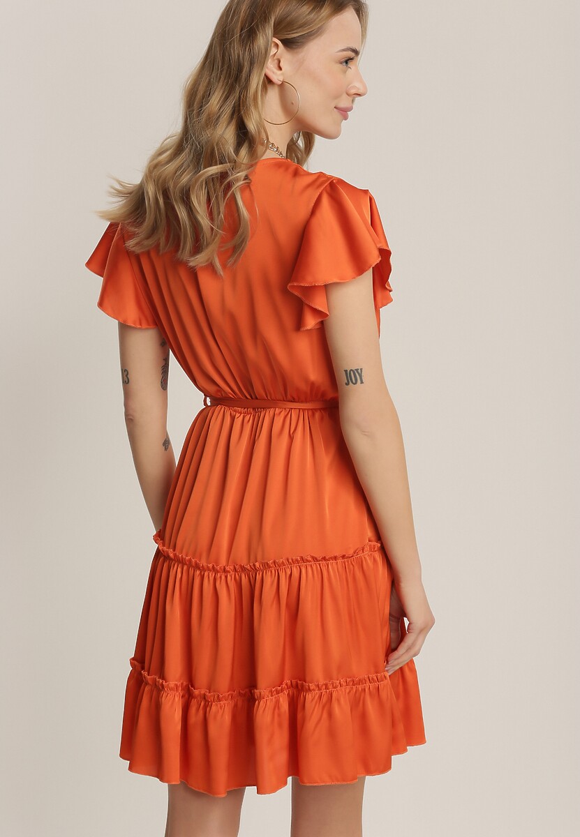 Pomarańczowa Sukienka Rhelixia