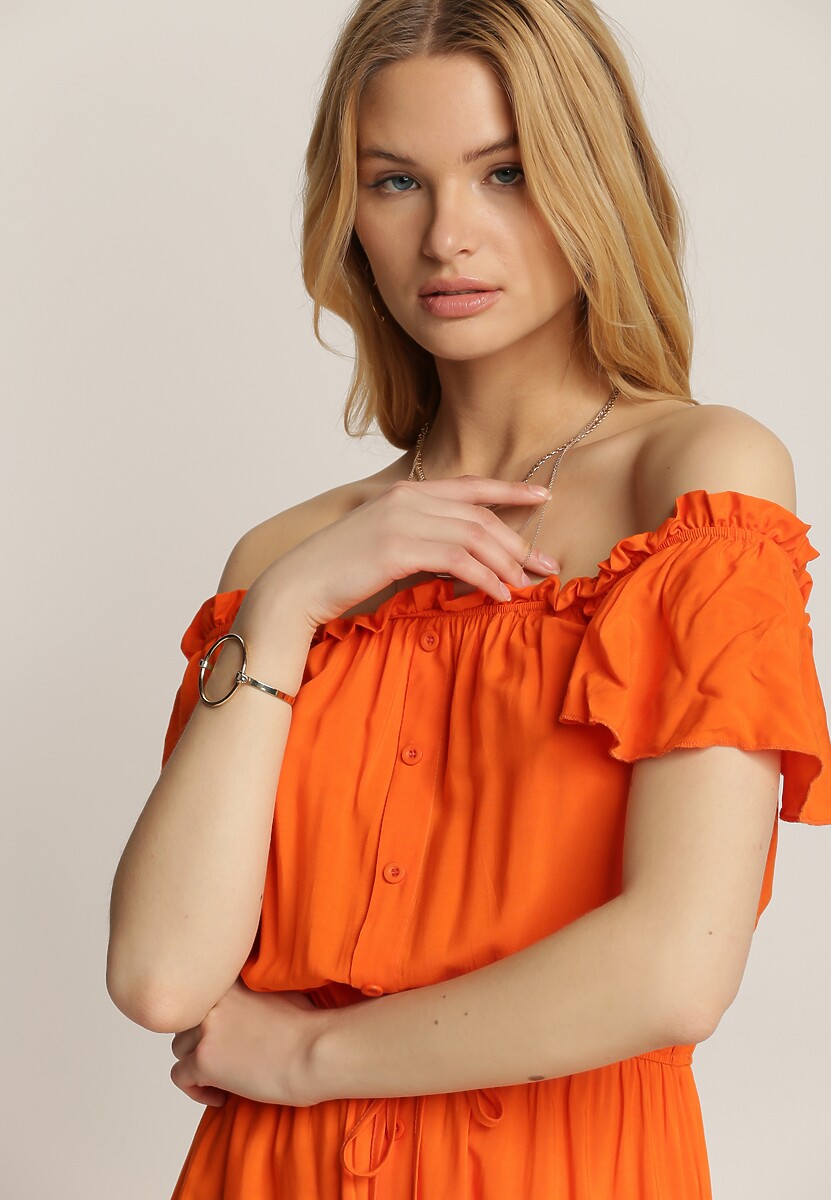 Pomarańczowa Sukienka Daphilis