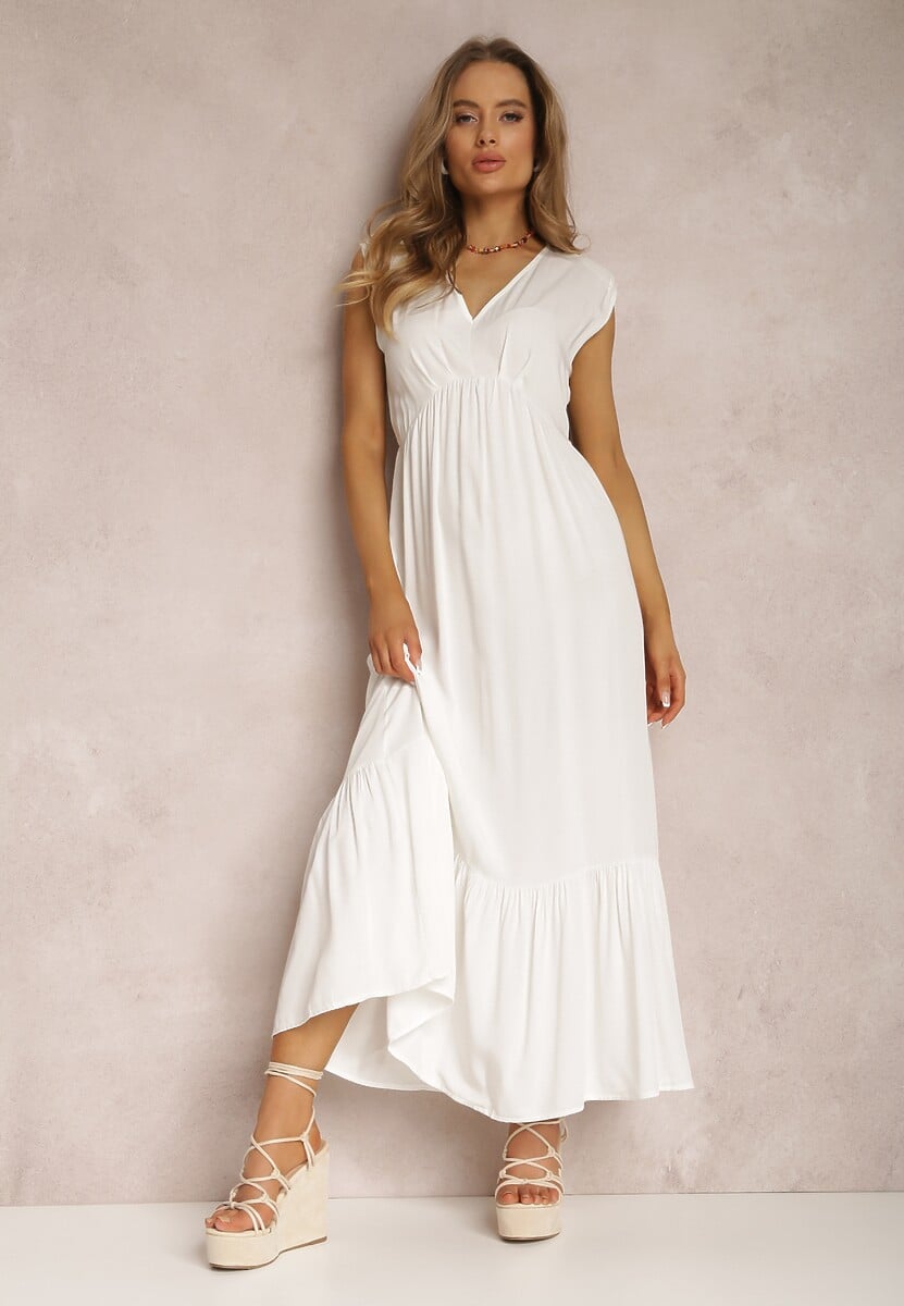 Biała Sukienka Theisithe