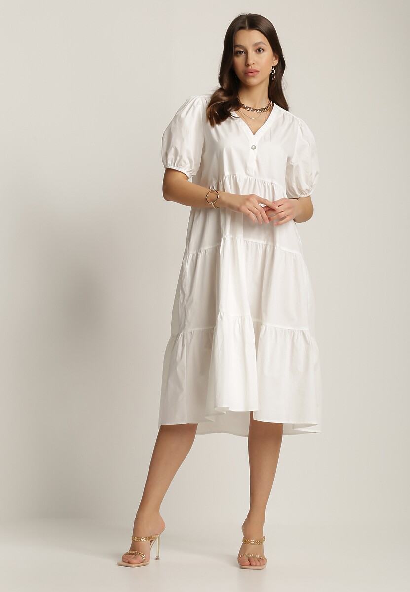 Biała Sukienka Sinaxise