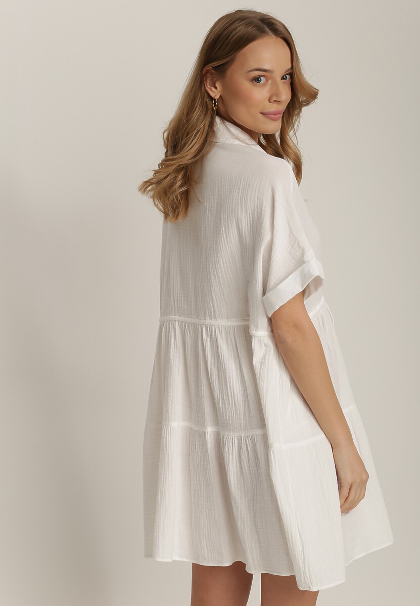 Biała Sukienka Akisine