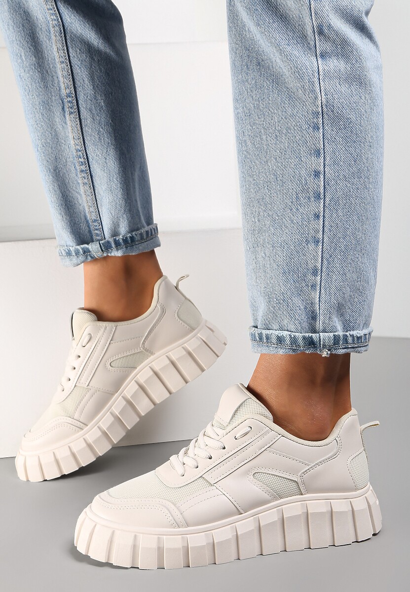 Beżowe Sneakersy Aethirise 1