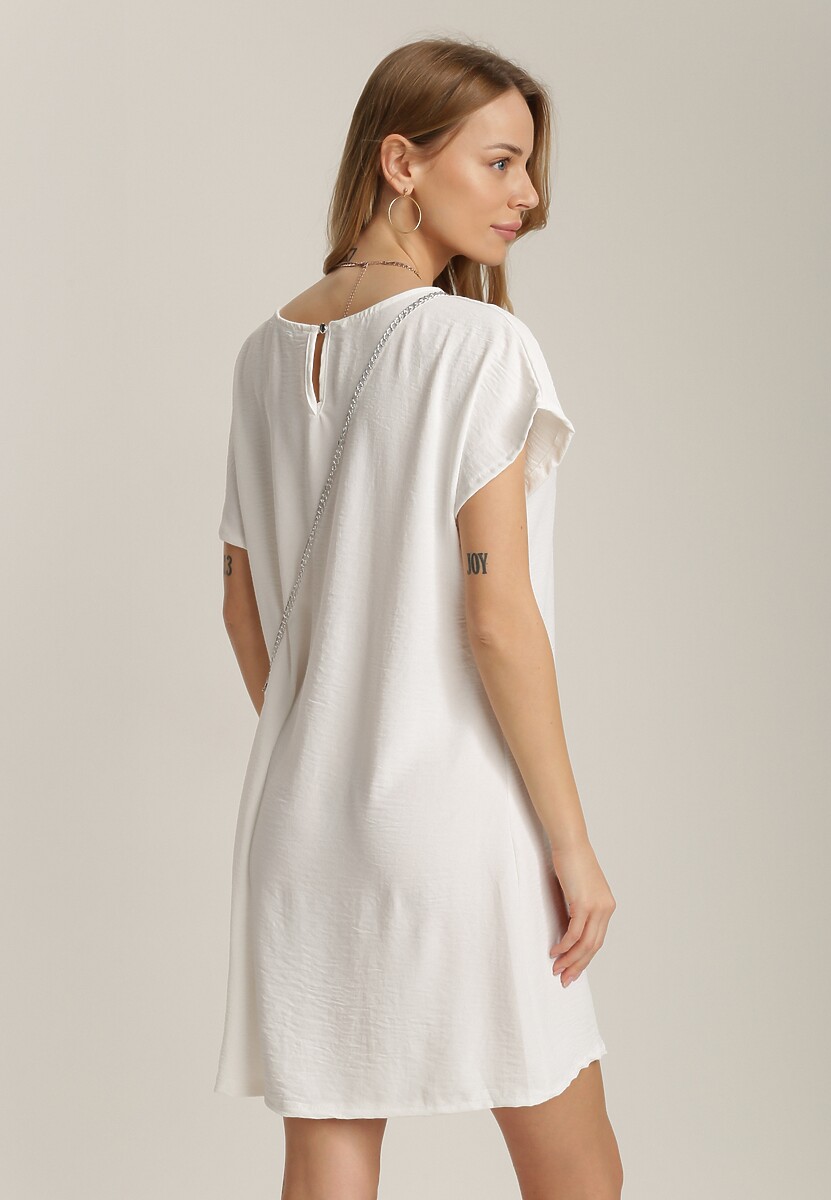Biała Sukienka Z Torebką Adreanna