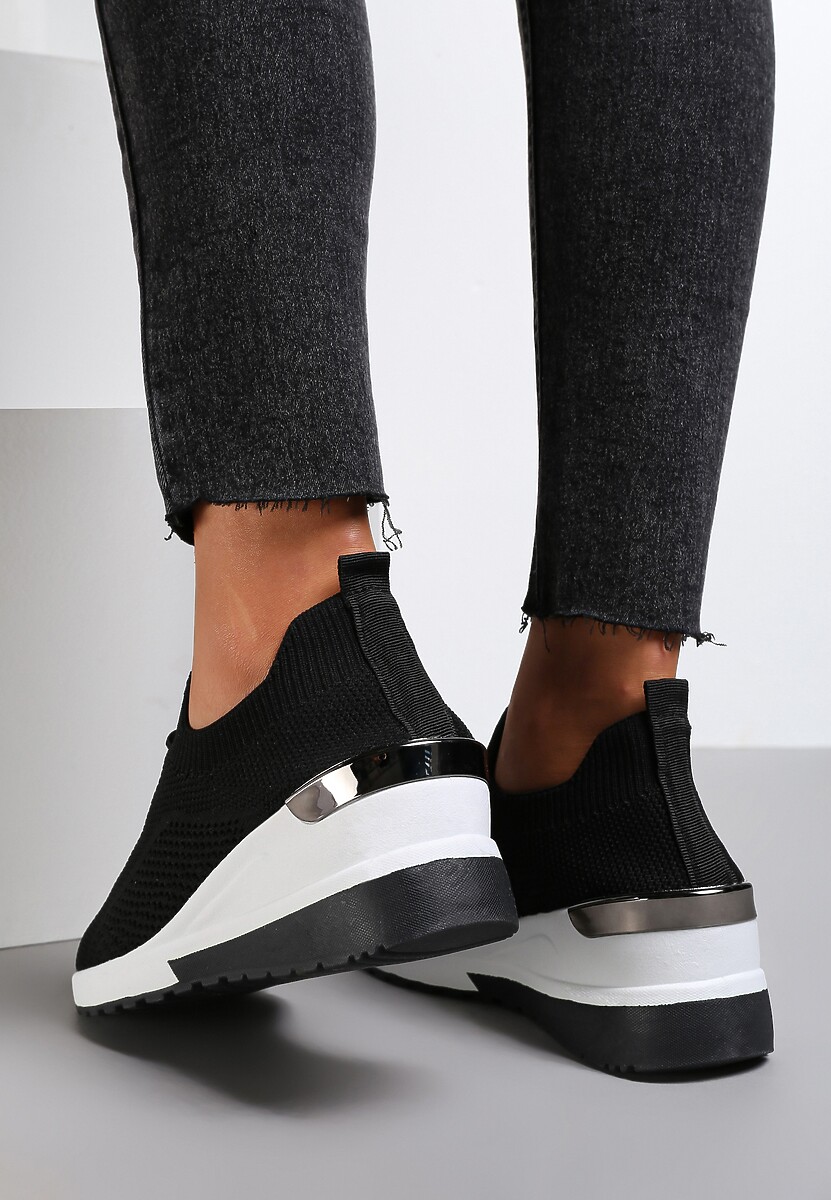 Czarne Sneakersy Eluna 2