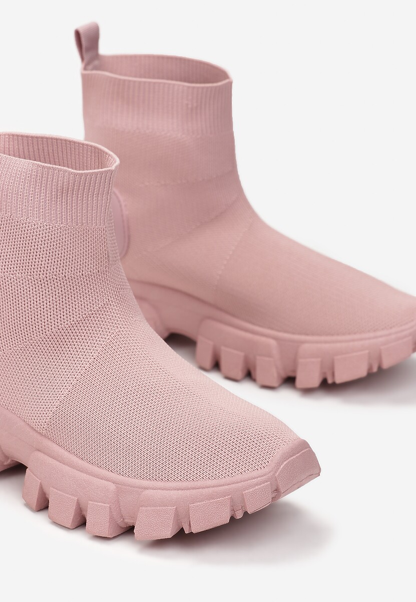Różowe Sneakersy Langaria