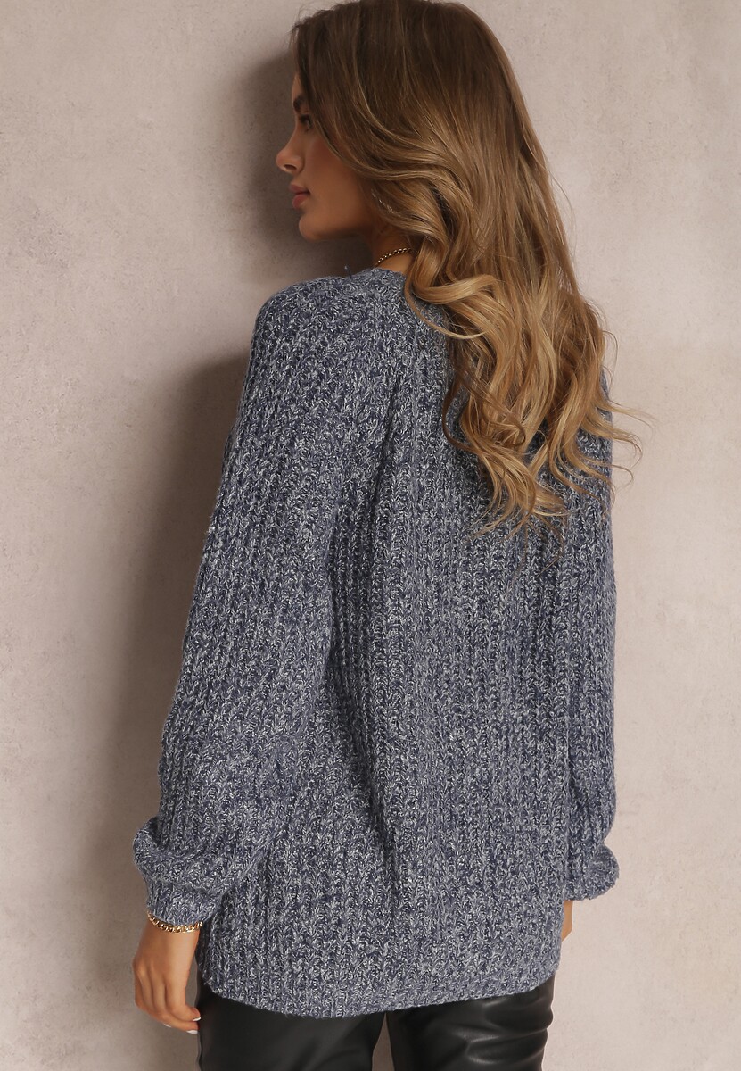 Granatowy Sweter Adrel 3