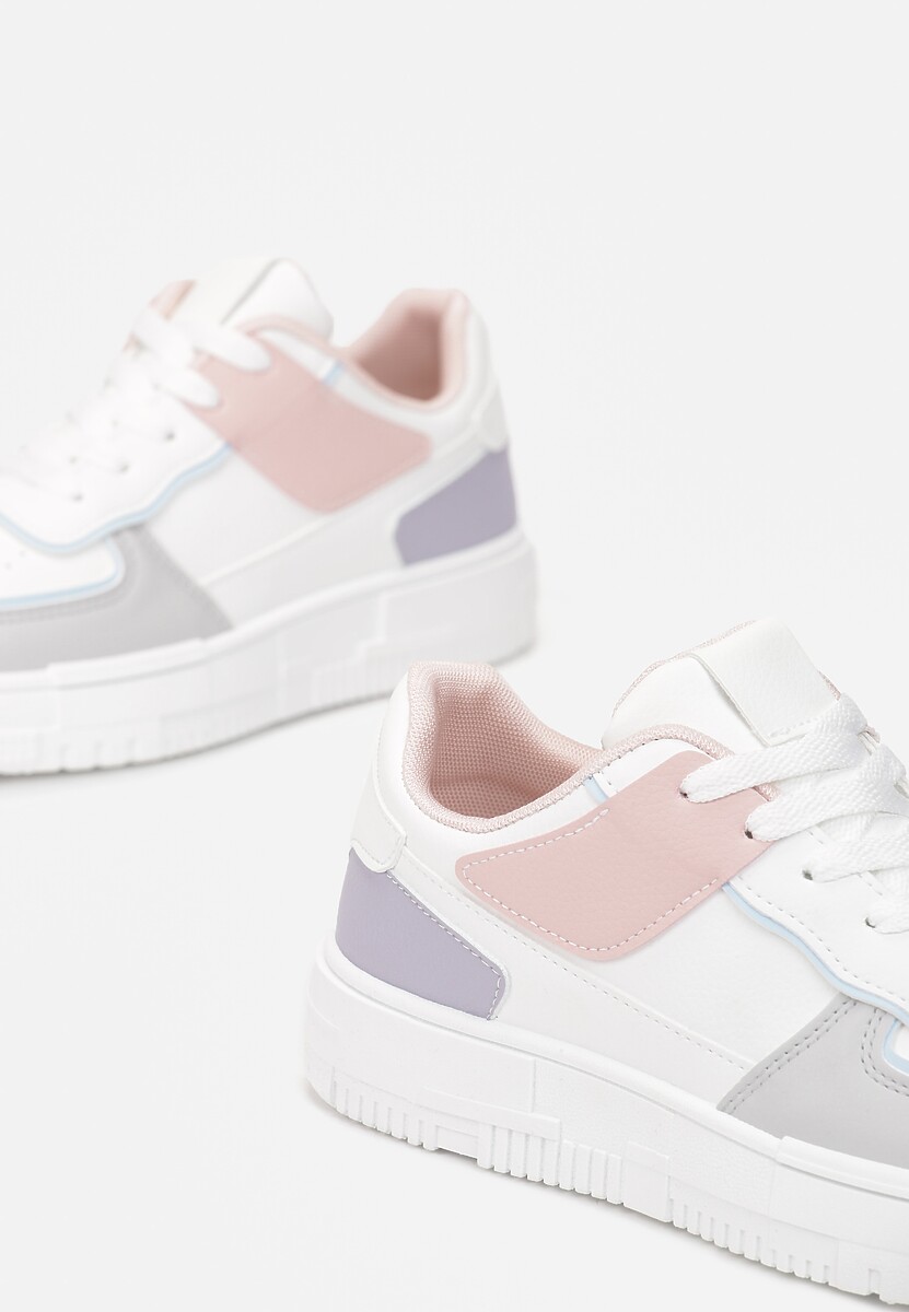 Biało-różowe Sneakersy Amarhele