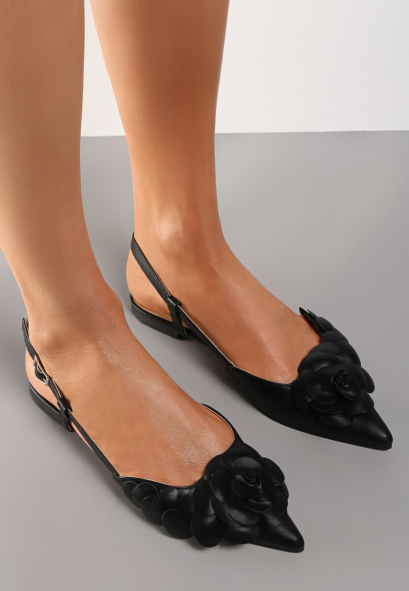 Czarne Sandały Diomonia