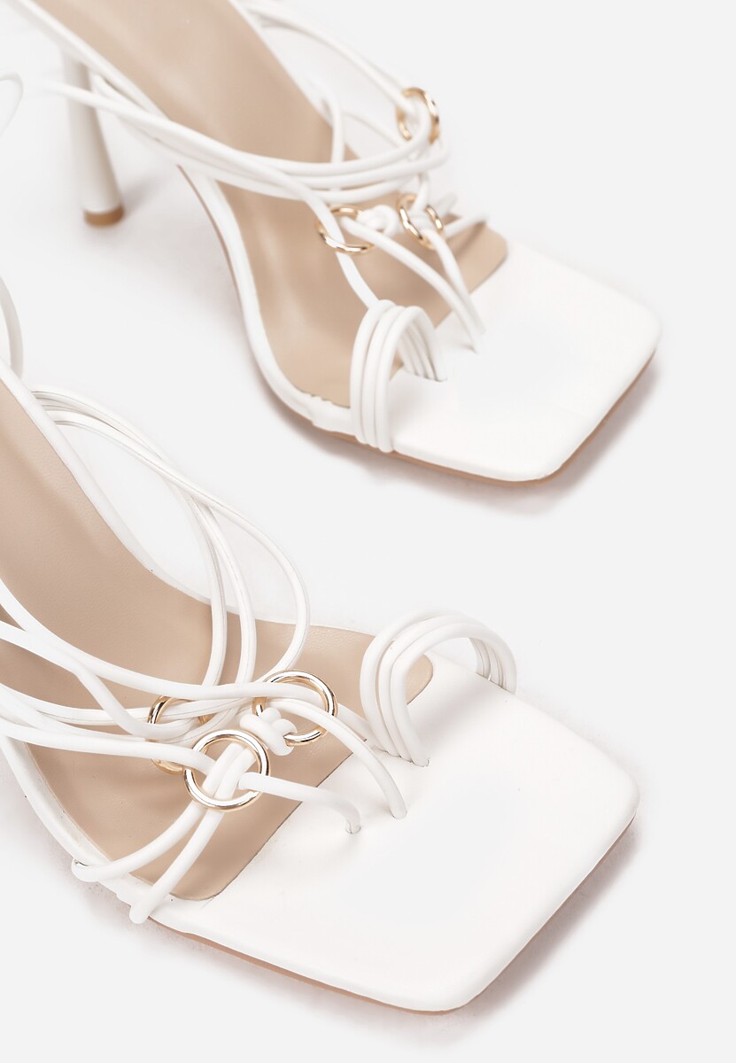 Białe Sandały Evobe