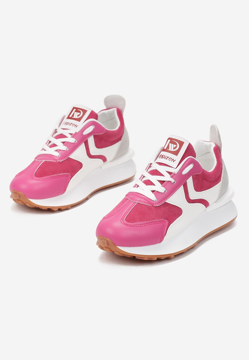 Różowo-Białe Sneakersy Thessina