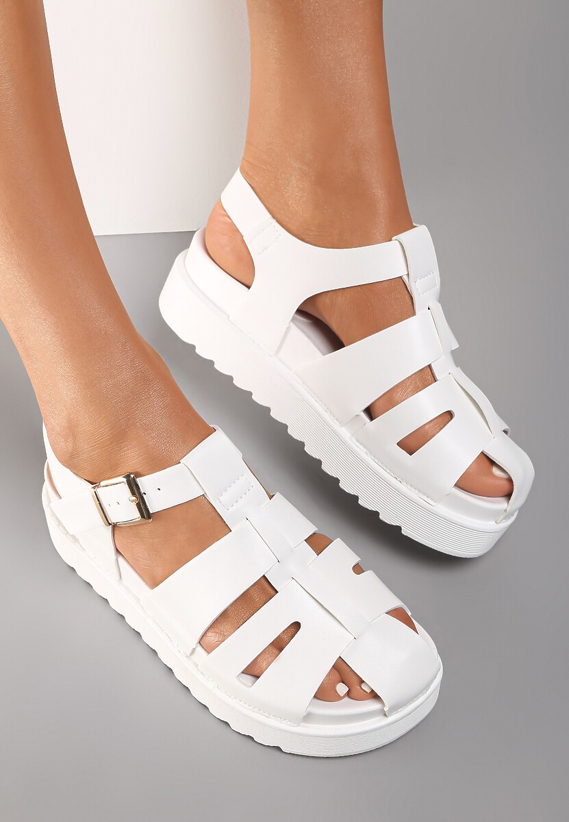 Białe Sandały Melaris