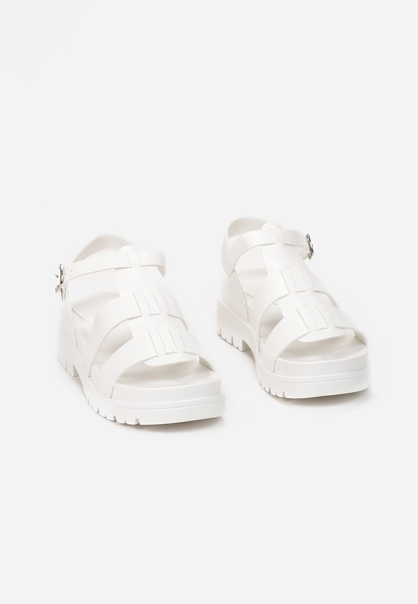 Białe Sandały Alemosyne