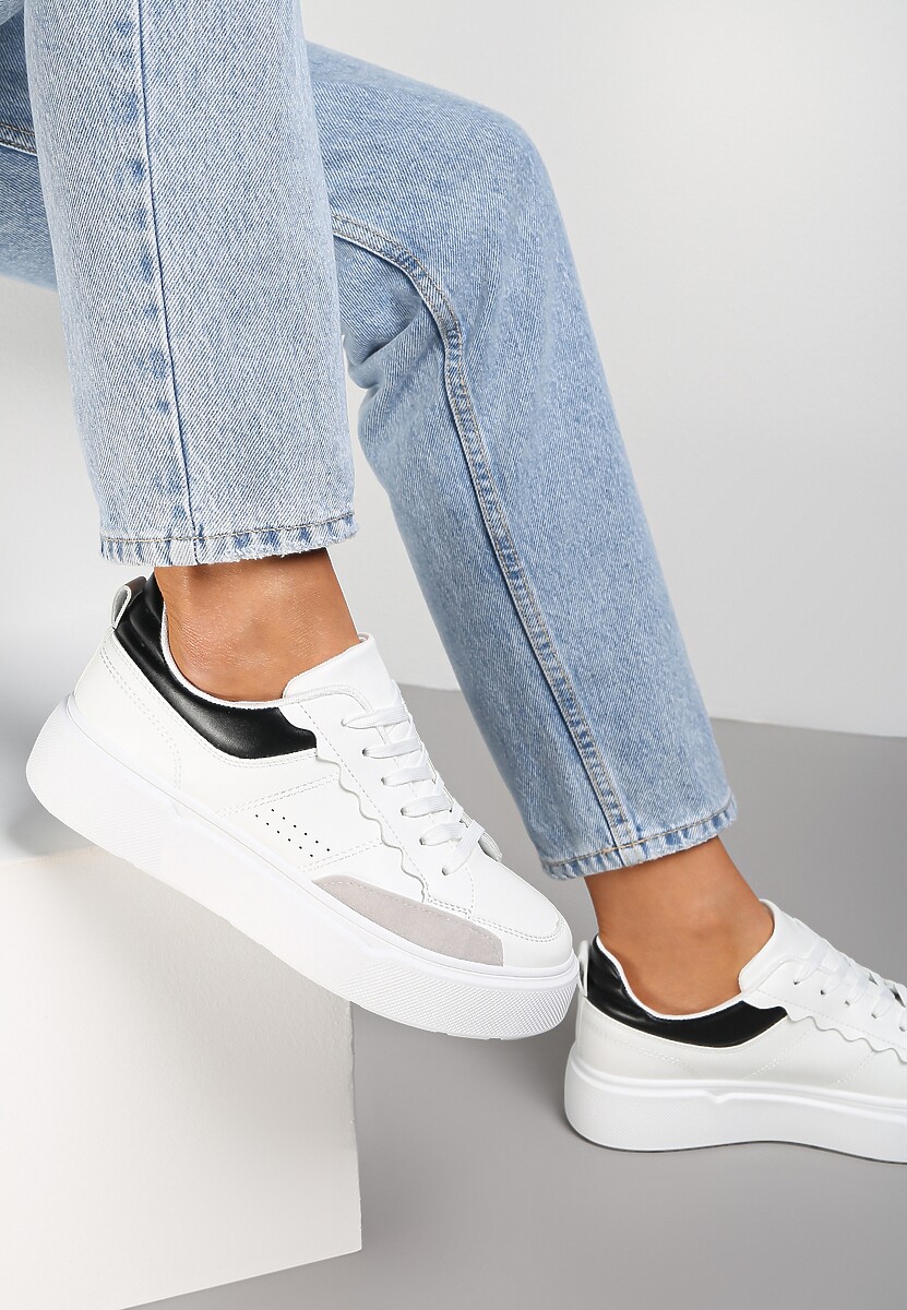 Biało-Czarne Sneakersy Cillastis 1