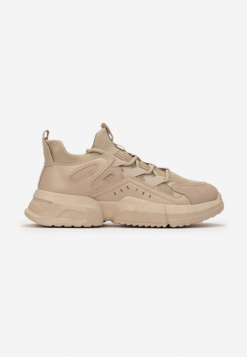 Beżowe Sneakersy Actiope 3