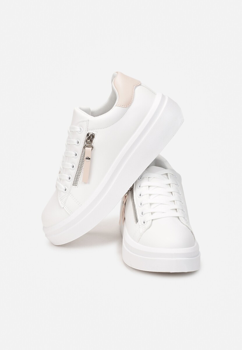 Biało-Różowe Sneakersy Iolia