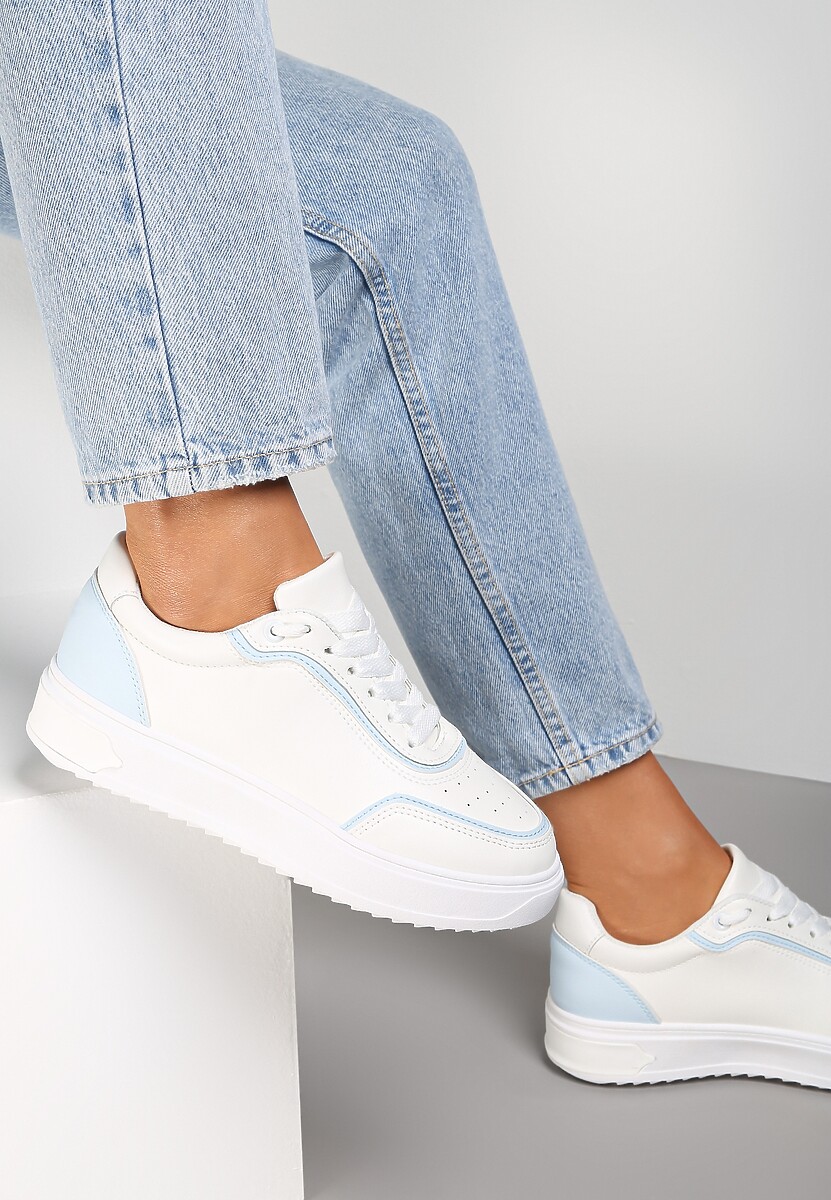 Biało-Niebieskie Sneakersy  Oreithoreia