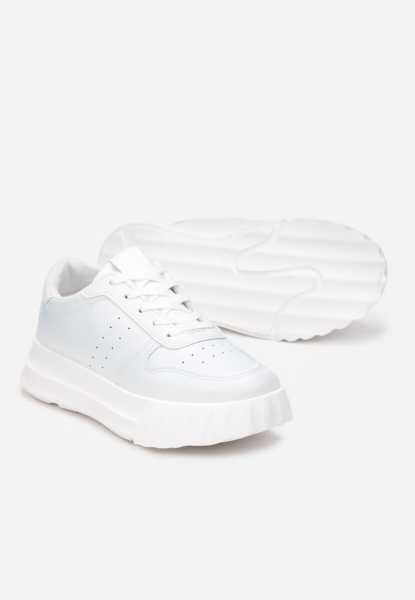 Biało-Niebieskie Sneakersy Deiniope