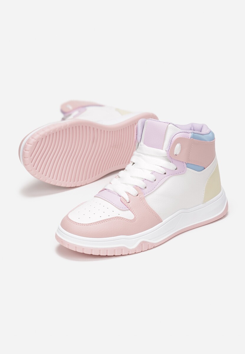 Biało-Różowe Sneakersy Alcaris