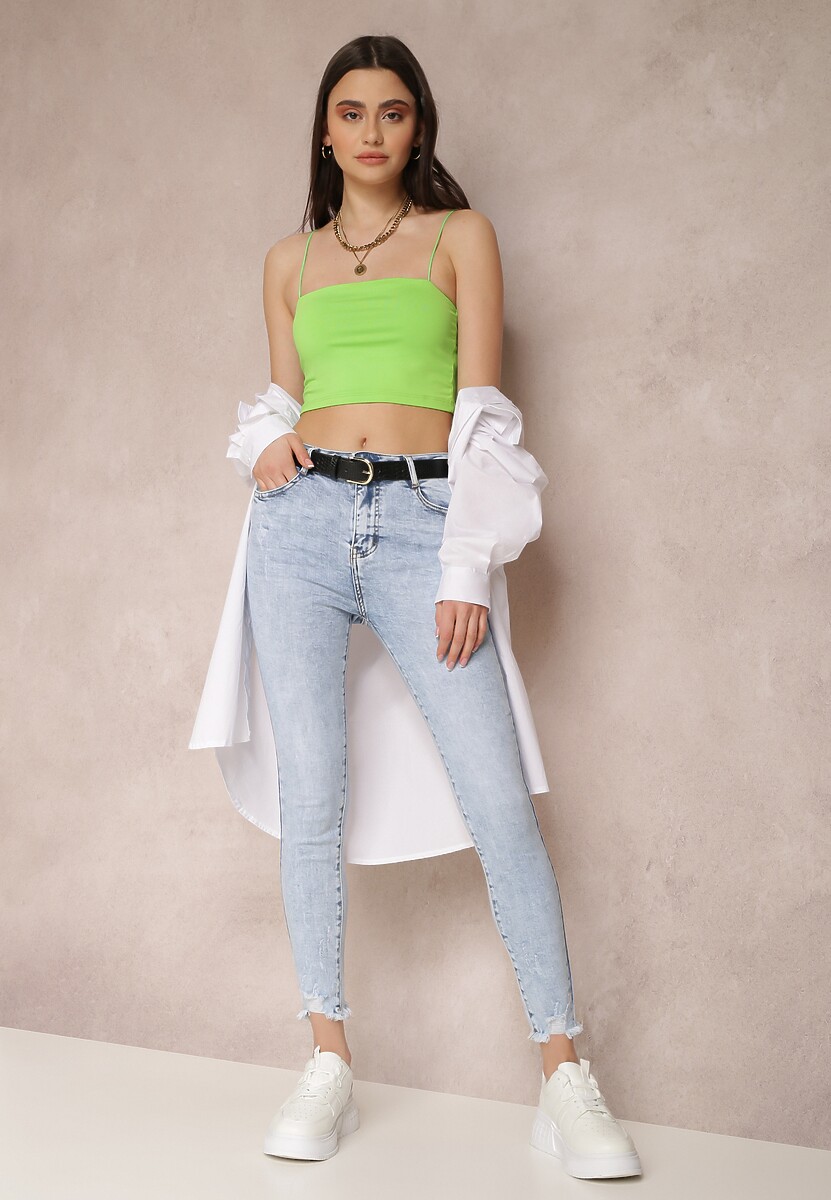 Jasnoniebieskie Jeansy Skinny Apotus 1