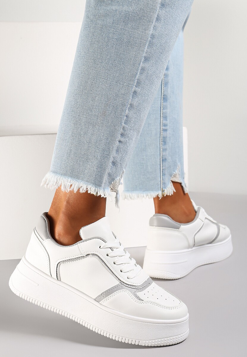 Białe Sneakersy Galothoe 1