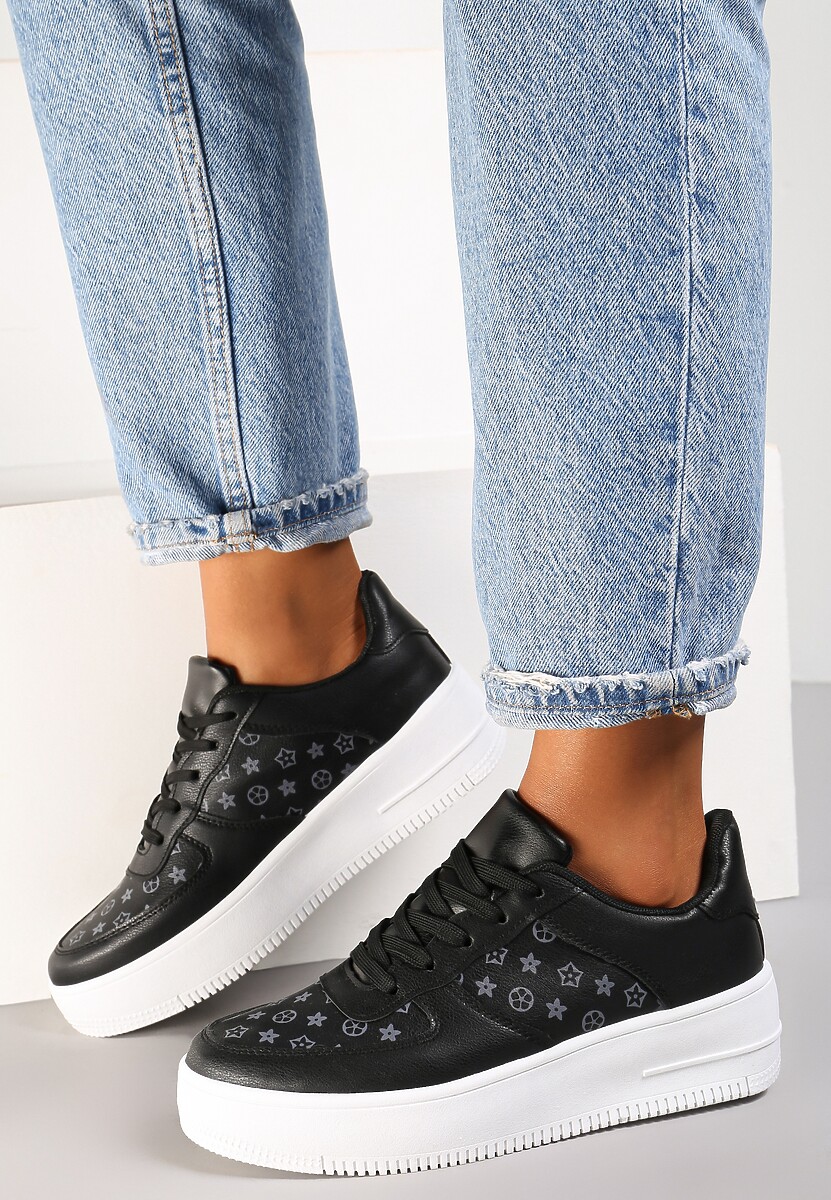 Czarne Sneakersy Ampione 1