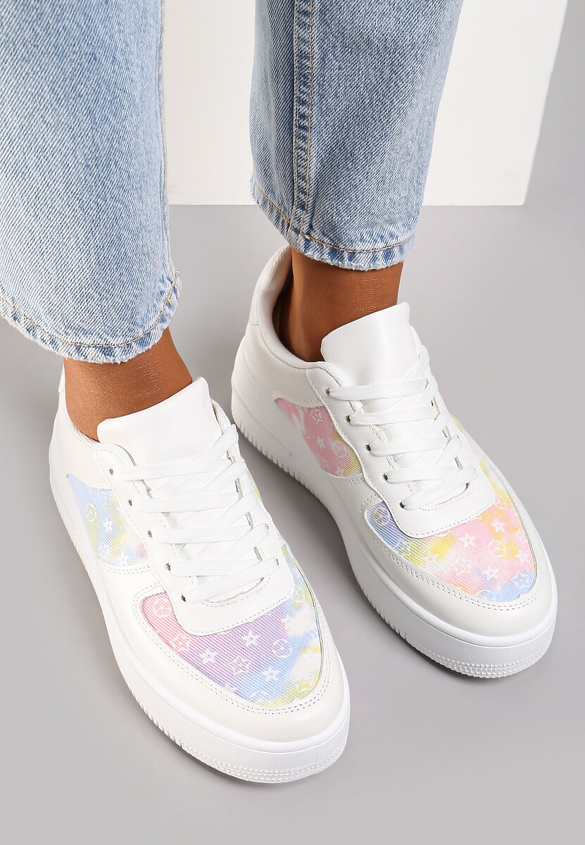 Biało-Różowe Sneakersy Ampione 2