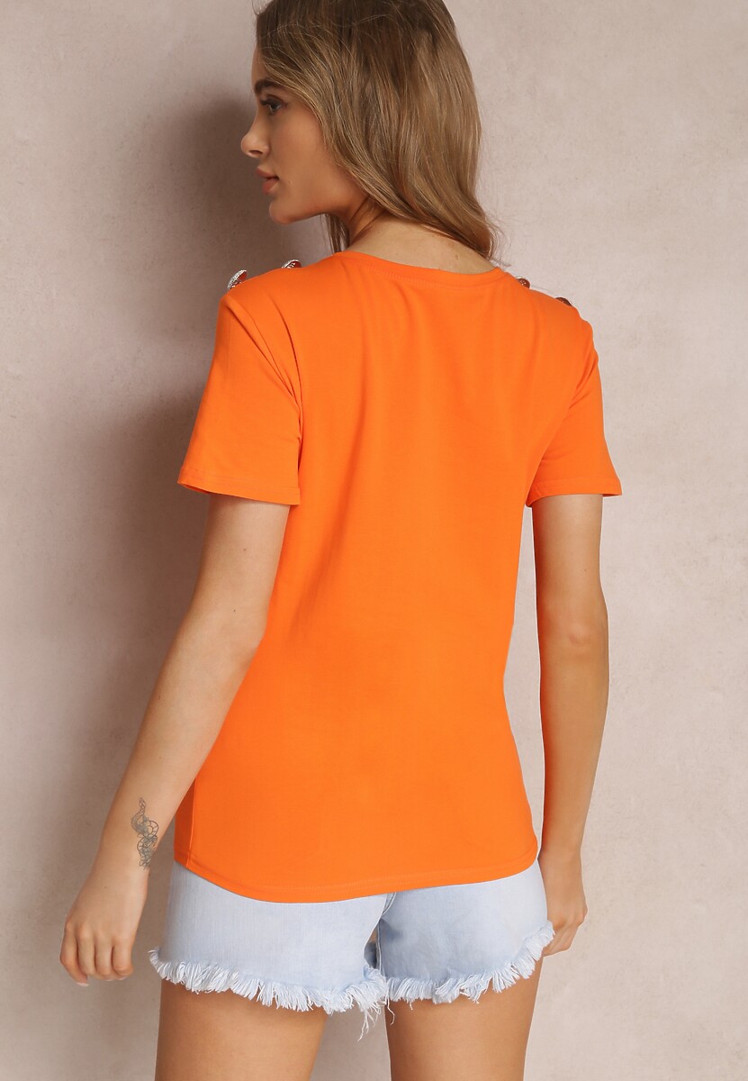 Pomarańczowy T-shirt Semaia