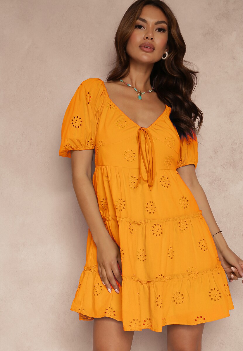 Pomarańczowa Sukienka Rhodane