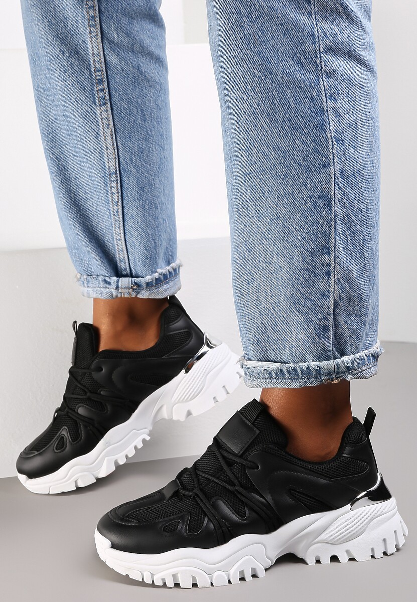 Czarne Sneakersy Mirthe 1