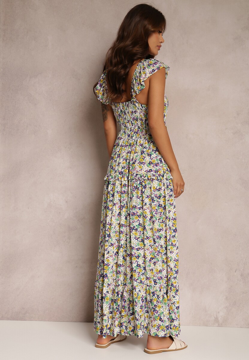 Rochie Alb-Violet Salama 3