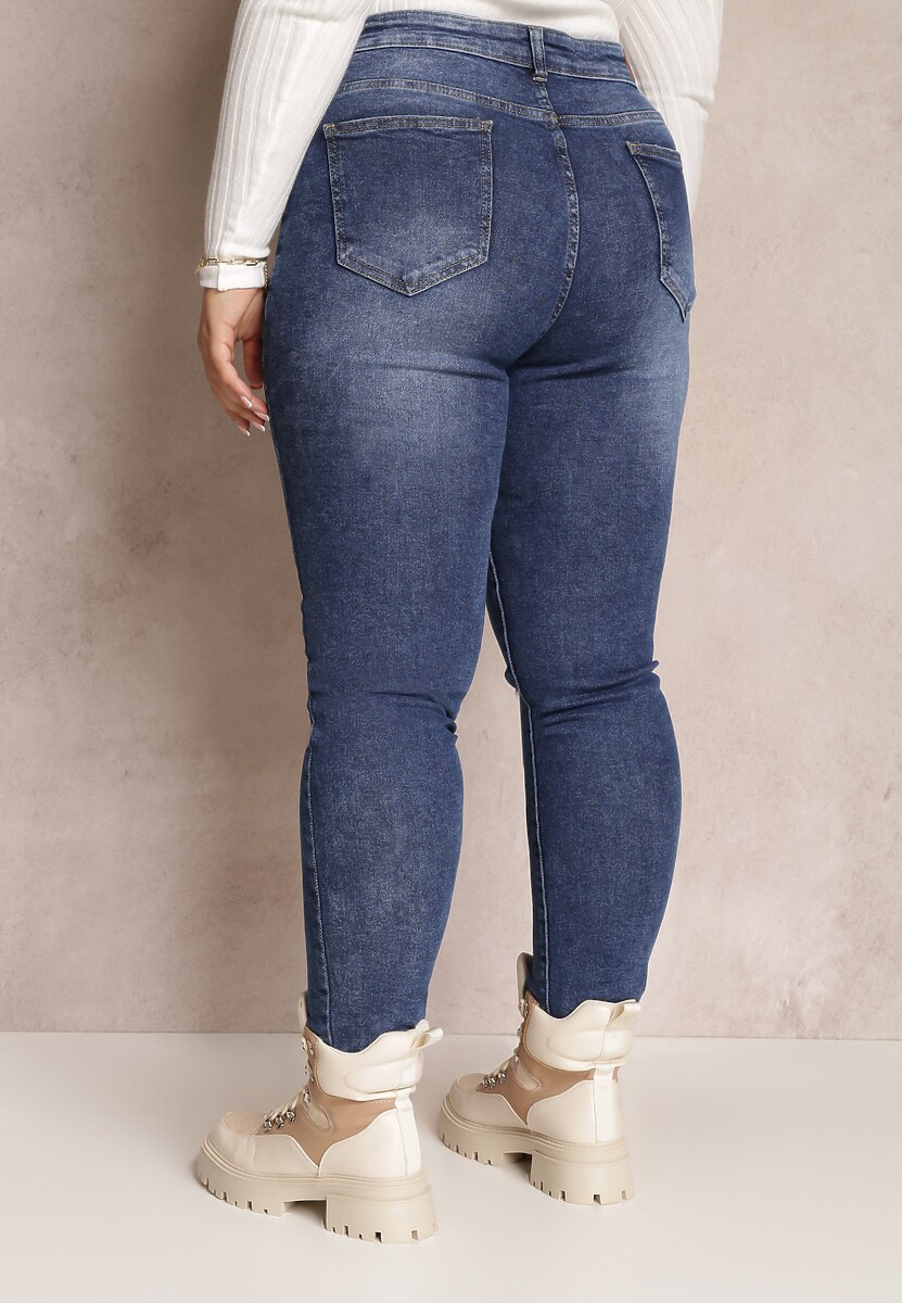 Niebieskie Jeansy Skinny Zillee 3