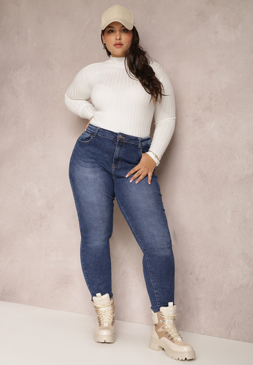 Niebieskie Jeansy Skinny Zillee 1