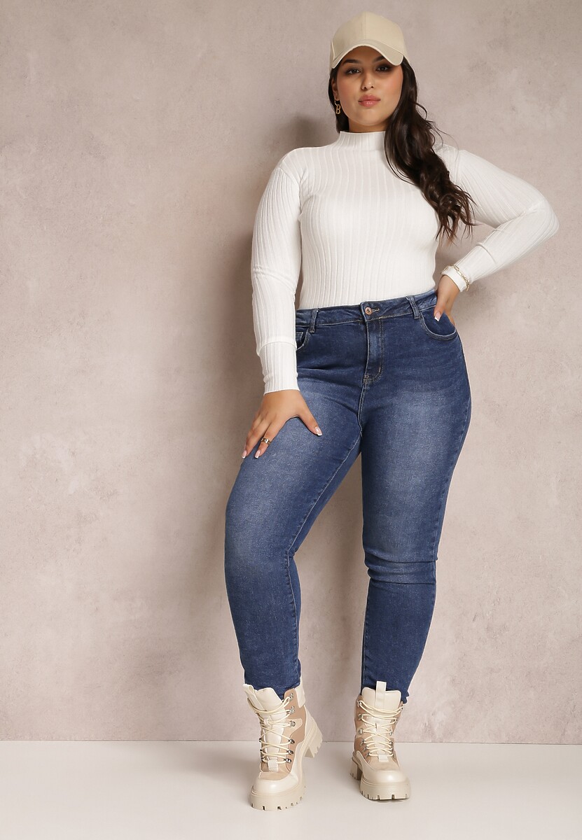 Niebieskie Jeansy Skinny Zillee 2