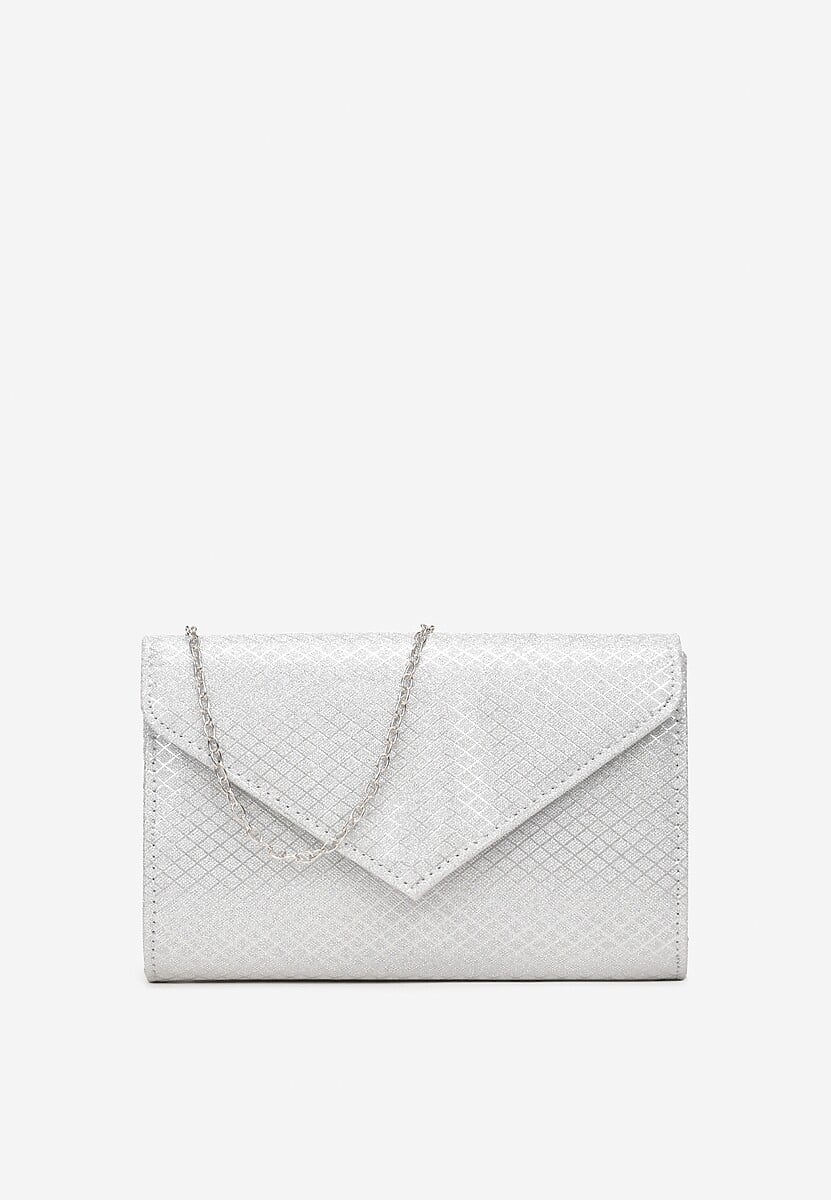 Srebrna Torebka Kopertówka z Łańcuszkiem Katharine 1