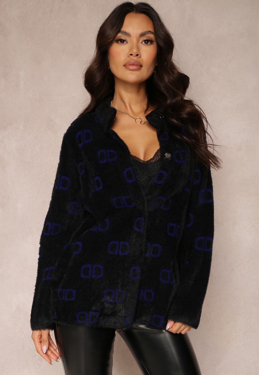 Cardigan Negru-Albastru Inchis Admades 2