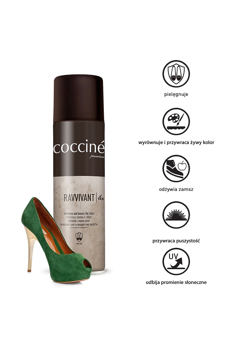 Czarny Odświeżający Spray do Zamszu i Nubuku Coccine 2