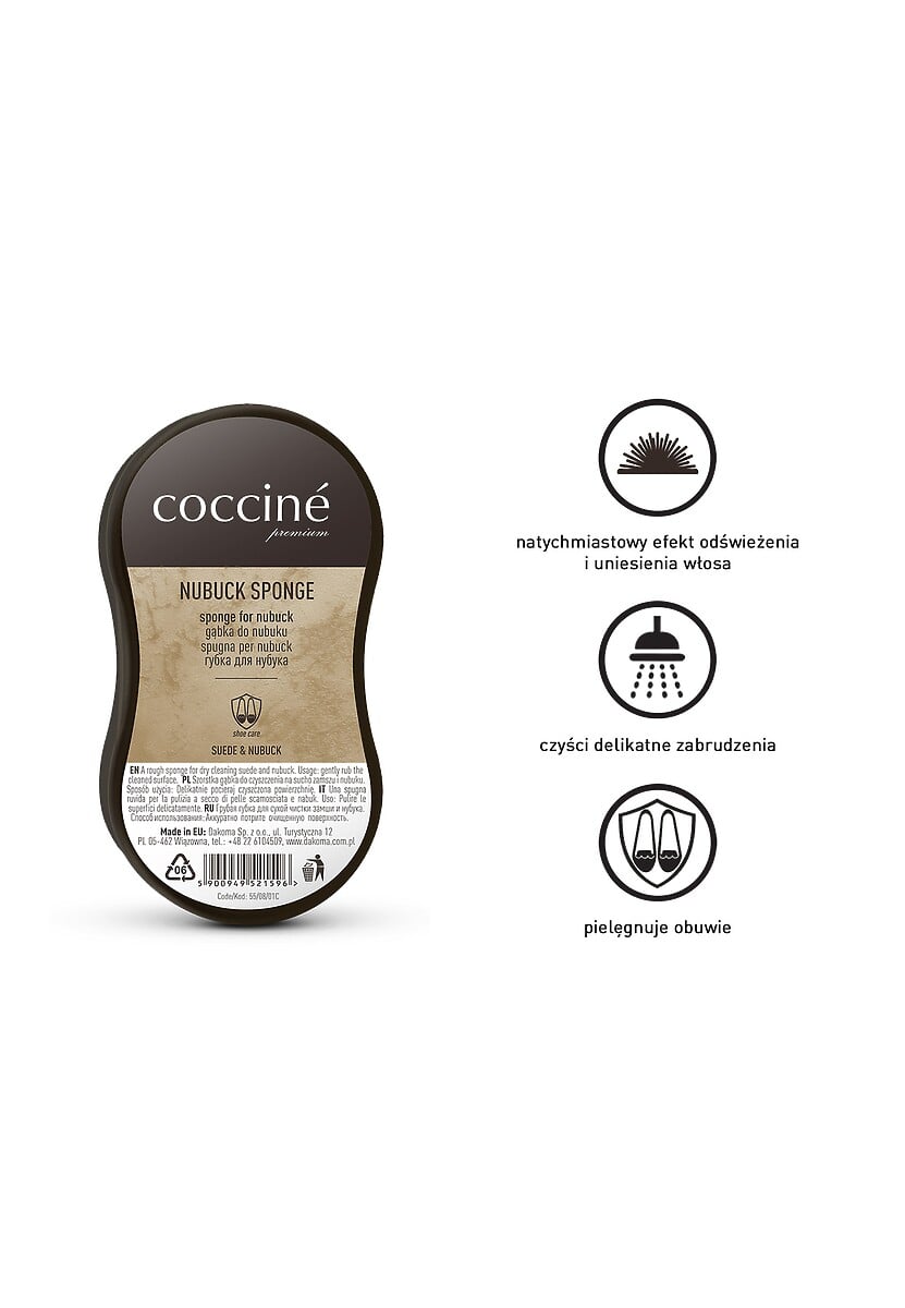 Brązowa Gąbka do Nubuku Coccine 2
