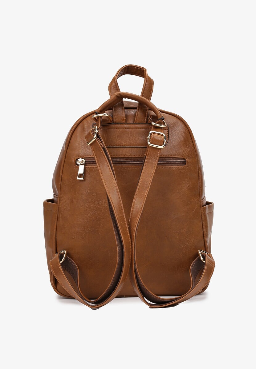 Brązowy Plecak Miejski z Ekoskóry Conolo 2