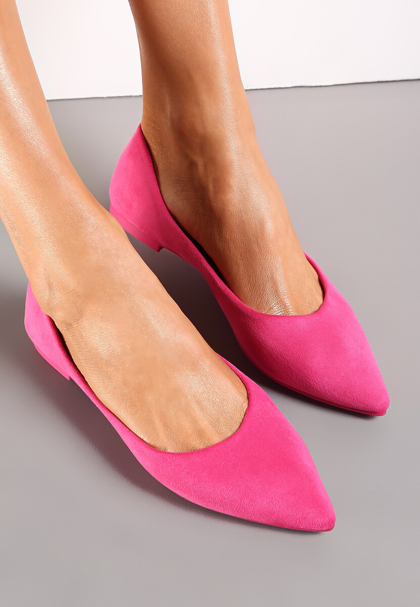 Fucsia Balerini Slip-On Talpă Plată Brooklyne 1