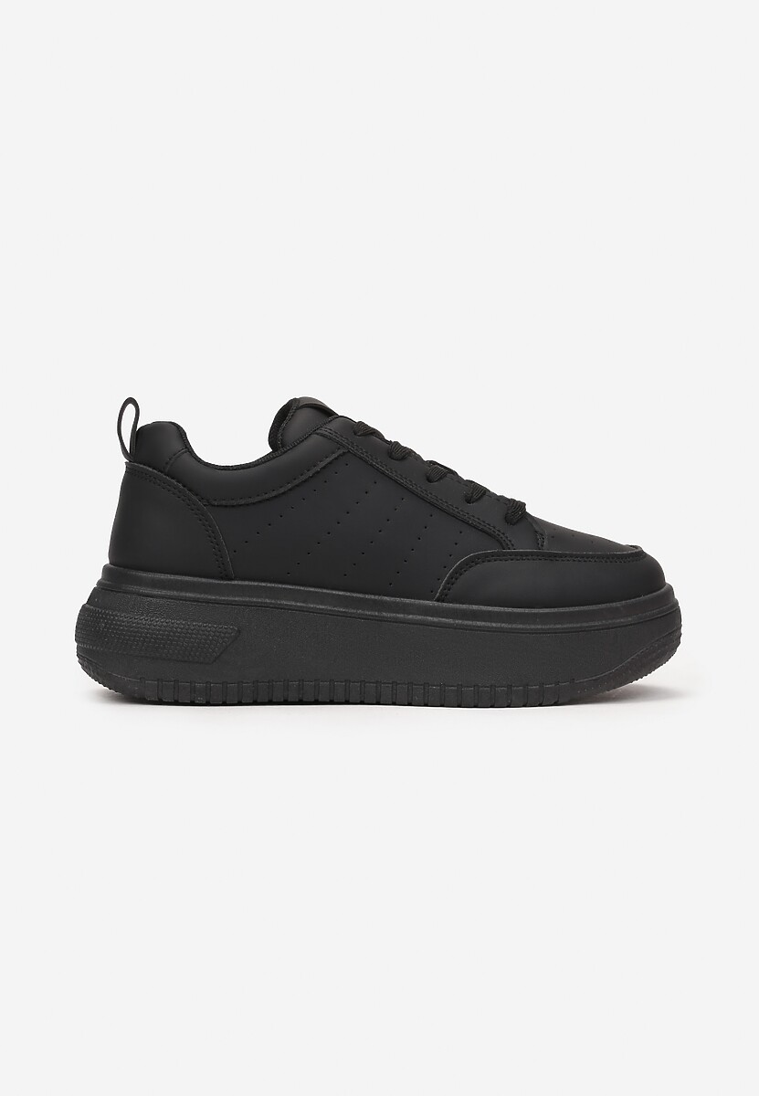 Sneakers Negri cu Platformă și Șiret Kior 3