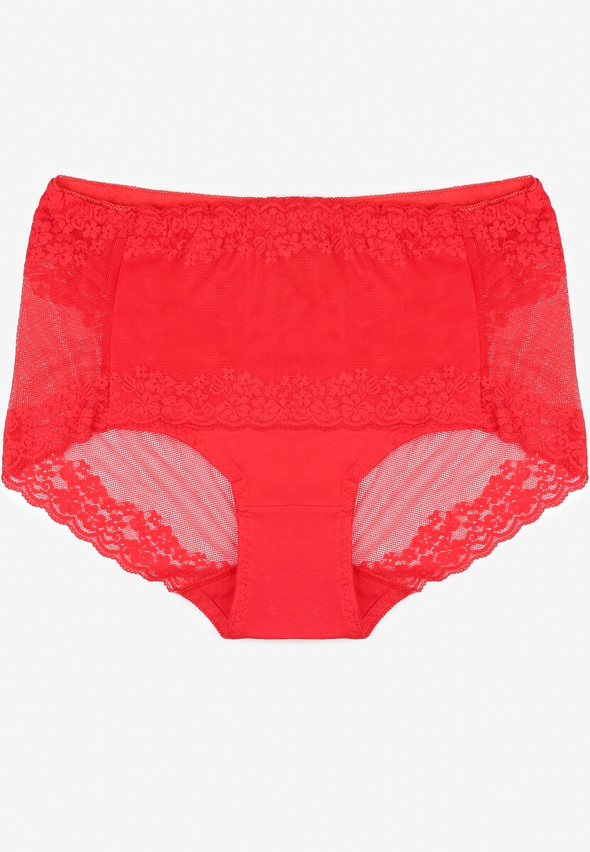 Czerwone Majtki Figi z Linii Plus Size Dasure 1