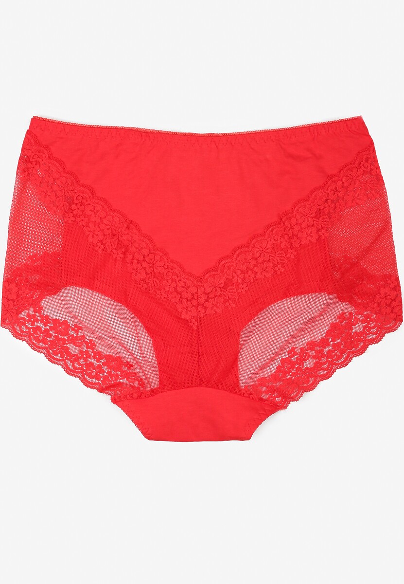 Czerwone Majtki Figi z Linii Plus Size Dasure 2