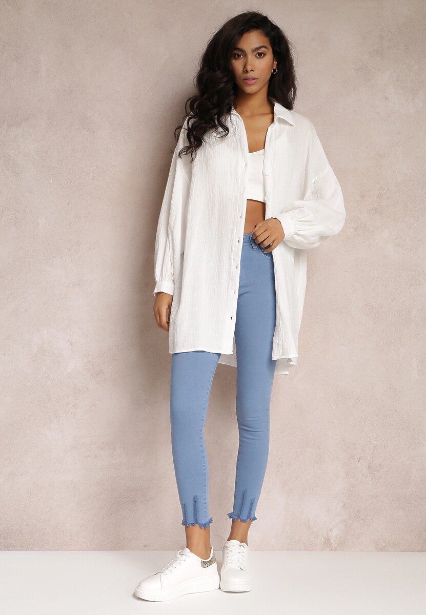 Niebieskie Spodnie Skinny Tenyrea 2