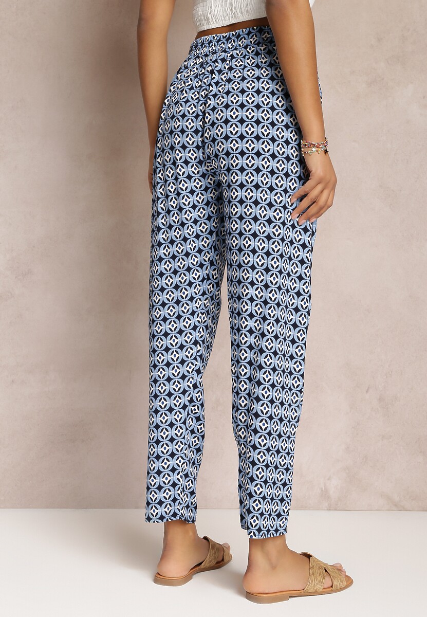 Pantaloni bleumarin cu imprimeu Innozentia 3