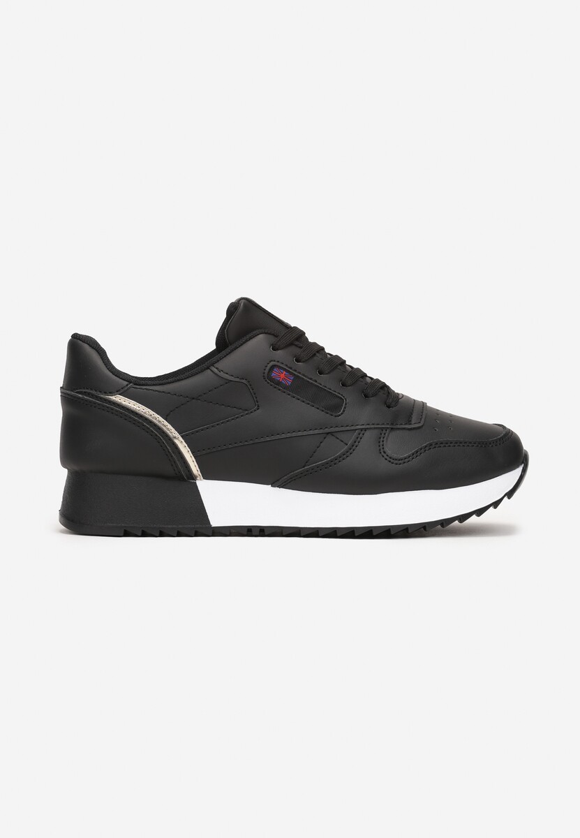 Sneakerși Negri până la Gleznă cu Talpă Groasă Caitlina 3
