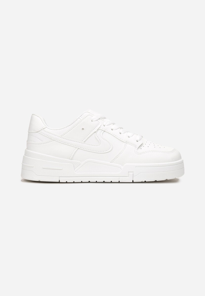 Białe Sneakersy przed Kostkę na Platformie Elyminn 3